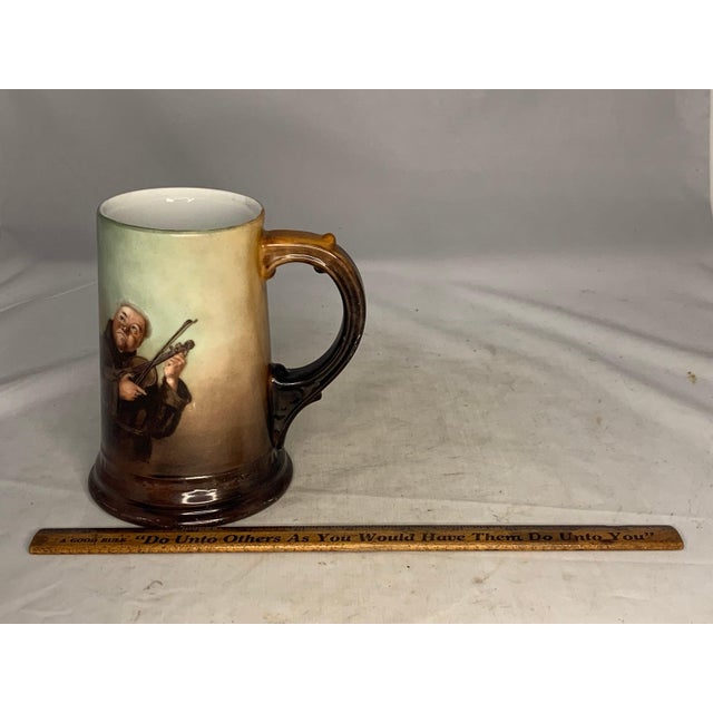 Antique Limoges Monk Mug: William Guerin Hand-Painted Tankard c. 1900 For Sale - Image 9 of 10