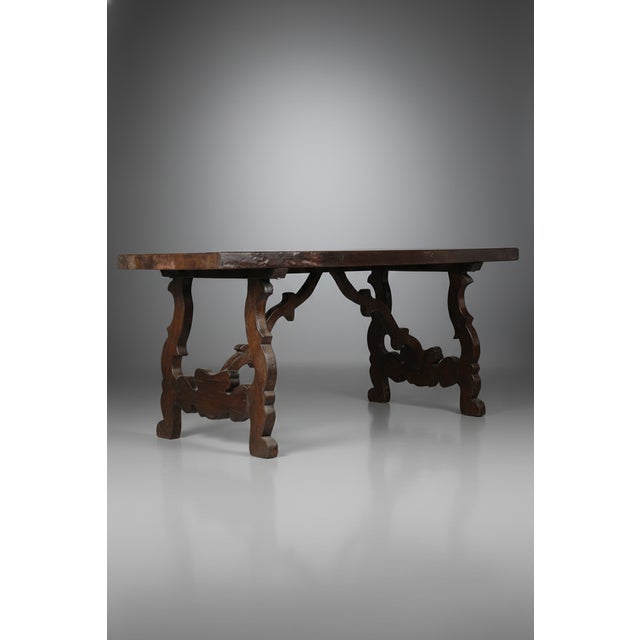 Fratino Table in Chestnut, 1950s For Sale - Image 11 of 11