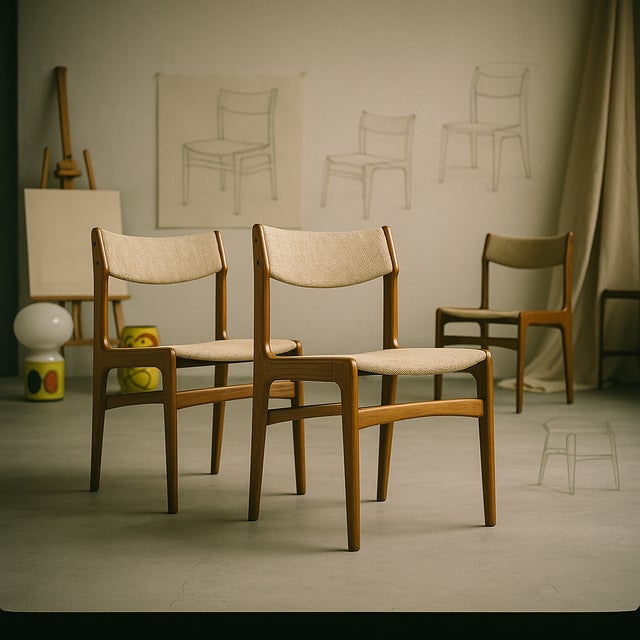 Teak Dining Chairs attributed to Erik Buch for Anderstrup Stolefabrik, Denmark, 1970s, Set of 3, Set of 3 For Sale - Image 15 of 16