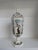 Charming hand-painted ceramic lidded urn/jar featuring whimsical stylized woodland animals and floral designs. The piece...