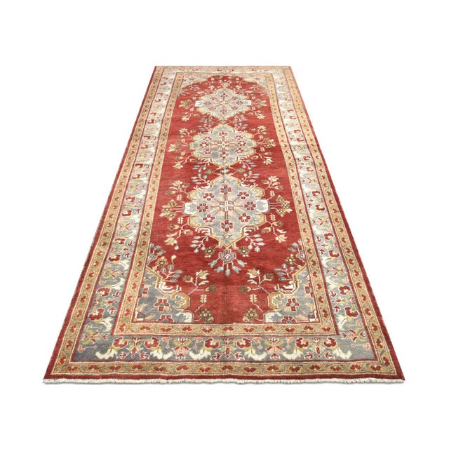 1960s Turkish Oushak Rug For Sale In Los Angeles - Image 6 of 6