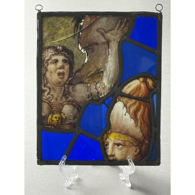 16th Century Fragments of 16th Century Stained Glass, Set of 3 For Sale - Image 5 of 12