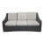 Threshold Outdoor All Weather Wicker 3-Seater Sofa With Cushions For Sale