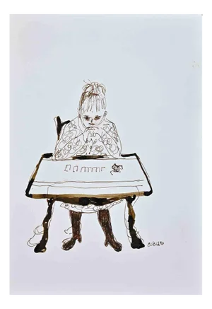 Roberto Cuccaro, Solitaire, Original Drawing, 2000s