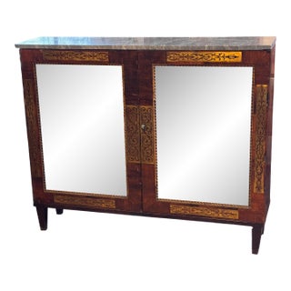 Early 19th Century Regency Brass Inlaid Rosewood Cabinet For Sale