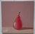 An impressionist oil painting of a red pear, by UK based artist Vivek Mandalia. Frame and hang in your home. 20 x 20 cm 8...
