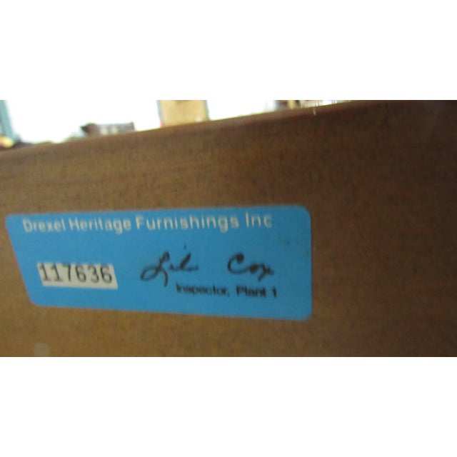 1980s Drexel Queen Size Poster Rice Bed Mahogany Eighteenth Century For Sale - Image 9 of 9