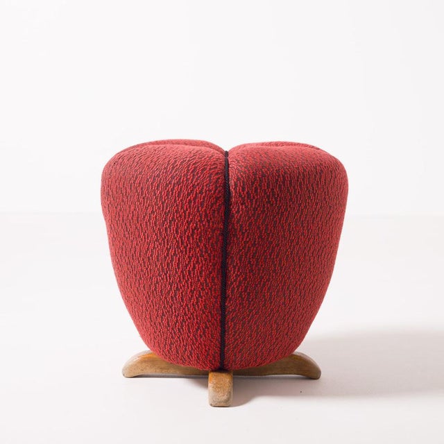 Tulip Ottoman by Jindřich Halabala, 1950s For Sale - Image 3 of 10