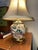This Vintage Chinoiserie Enamel Ceramic Ginger Jar Vase Small Table Lamp is only 6” from bottom to top of brass lip. MCM...
