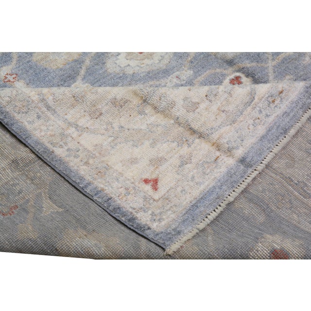Turkish Oushak Hand Knotted Wool Rug, 9'x12'4" For Sale - Image 4 of 5