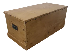 Large Victorian Pine Blanket Box