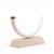 Mid-Century Modern Mid Century Faux Elephant Tusk Brass and Travertine Console Table For Sale - Image 3 of 9