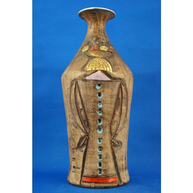 20th Century Modern Anthropomorphic Ceramic Bottle Vase by Fanciullacci Brothers for Fratelli Fanciullacci, Italy, 1940s For Sale - Image 12 of 18