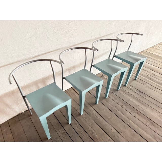 Metal Dr. Glob Chairs by Philippe Starck for Kartell, 1980s, Set of 4 For Sale - Image 7 of 18
