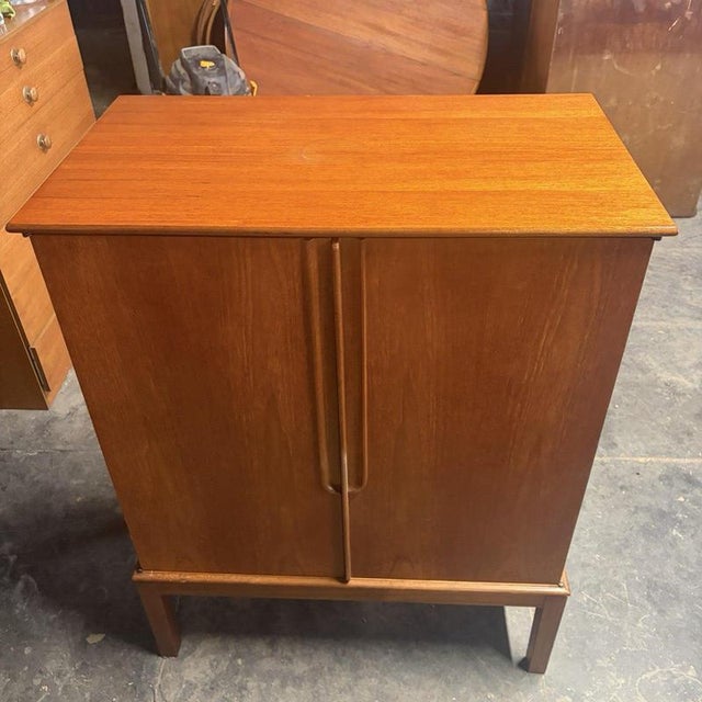 Wood Mid-Century Modern Danish Teak Drinks Cabinet, 1960s For Sale - Image 7 of 11
