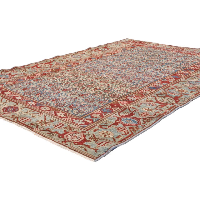 79655 Antique Persian Malayer Rug, 04'01 x 06'04. The Eternal Court: An Early 20th Century Persian Malayer Masterpiece of...