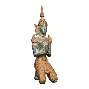1940s Vintage Art Deco Decorative Prayer Figure
