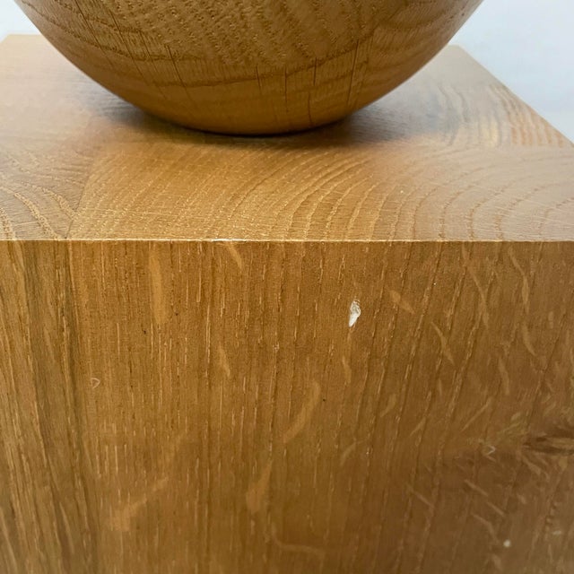 Italian Postmodern Stylized Head Sculptures in Wood, 1990s, Set of 2 For Sale - Image 10 of 11