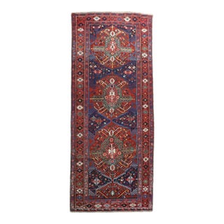Antique Zabihi Collection Russian Zeychour Gallery Rug - 4'10" x 11'7" For Sale