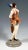 Rare Art Déco Goldscheider Ceramics figurine The dancer wears a dance dress in red-brown tones cut low at the front and...