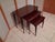 Vintage Mid Century Modern Nesting Tables Set of Three Mahogany With Mahogany Laminate Tops. For Sale - Image 15 of 17