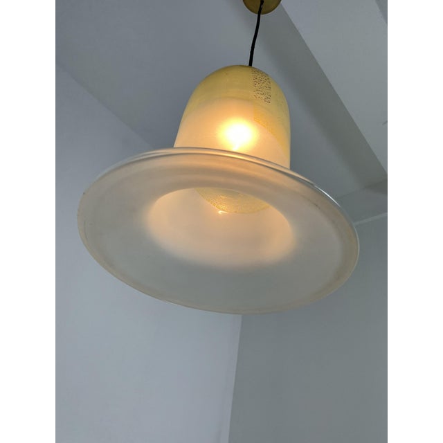 Mid-Century Modern Bell Lamp in Murano Glass and Brass, 1960s For Sale - Image 10 of 16