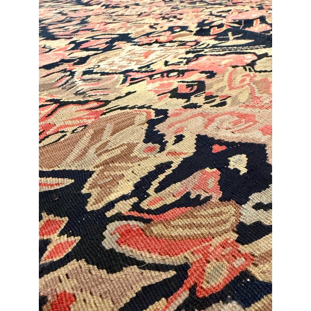 Persian Senneh Rug c.1900, Fine Wool Pile on Silk Foundation Multi-Color Allover For Sale - Image 9 of 18
