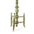 Handmade Art Nouveau lacquered side table, with a painted view of the sea on top. Partly gilded. Commissioned by the...