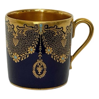 Rosenthal Cobalt and Gold Demitasse Cup - Selb - Pre-1934. For Sale