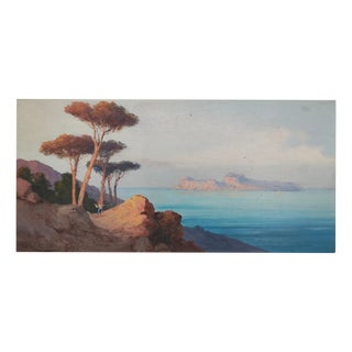 Andrea Cherubini, View of Capri, 1800s, Oil Painting For Sale