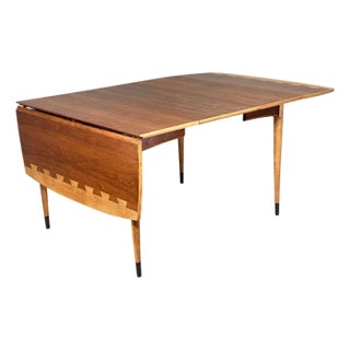 Restored Lane Acclaim Drop Leaf Expanding Walnut Dining Table For Sale