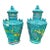 Rare Pair of Chinese Turquoise-Ground Fahua Ware Octagonal Lidded Vases, Ming For Sale