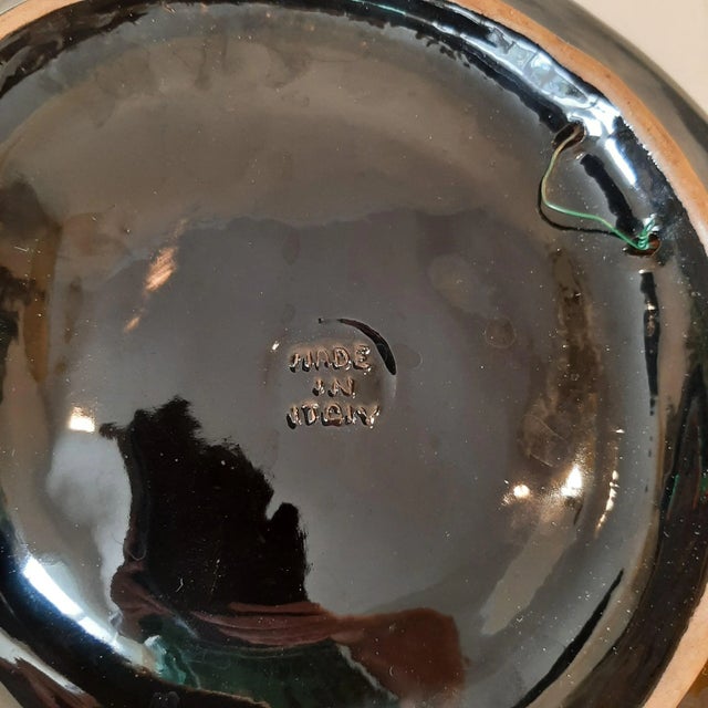 Italian Majolica African Leopard Pottery Bowl Italy For Sale In Fayetteville, AR - Image 6 of 7