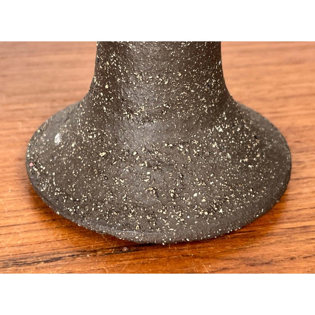 Brown Mid-Century Modern Danish Studio Pottery Candleholder from Lehmann Pottery, 1960s, Set of 2 For Sale - Image 8 of 18