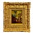 Vintage J. Van Hoot 19th C. European Village Scene Oil Painting in Carved Gilt Frame For Sale
