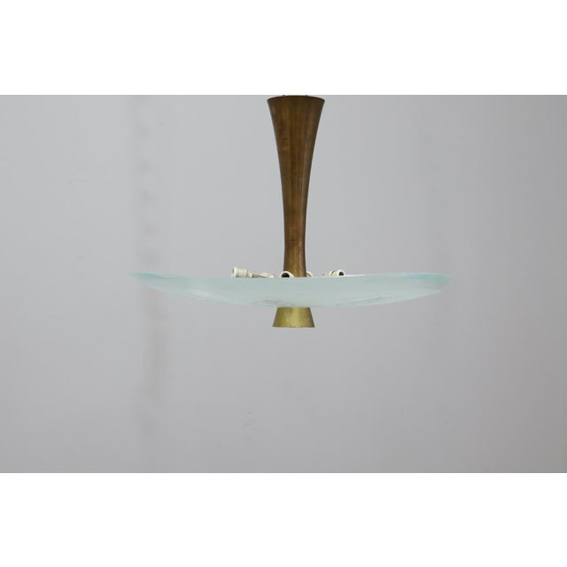 Model 1748 Glass Pendant Light by Max Ingrand for Fontana Arte, 1954 For Sale - Image 13 of 15