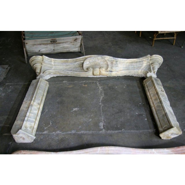 19th C. Italian Marble Fireplace For Sale - Image 10 of 11