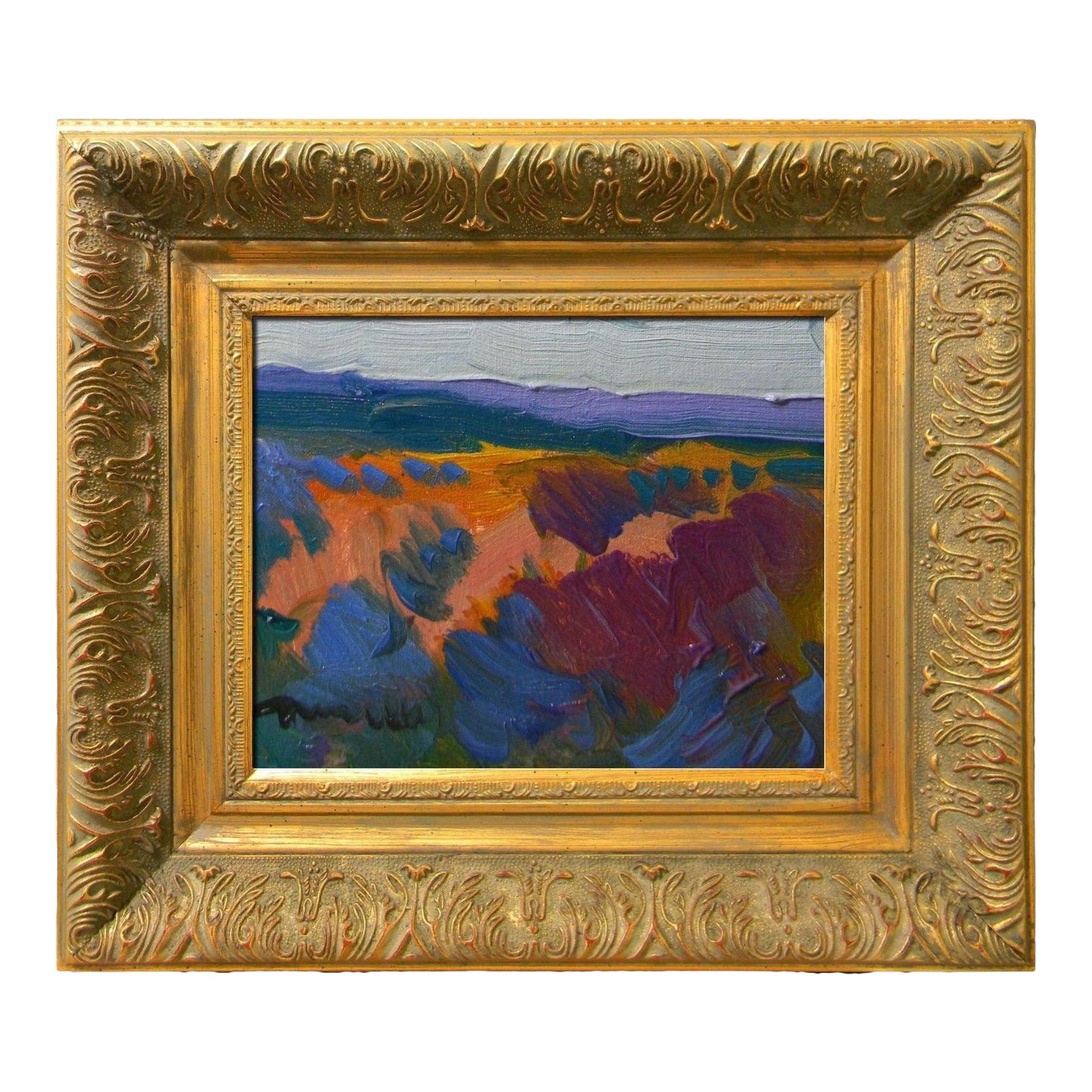 Jose Trujillo American Impressionist Inspired Framed Oil Painting