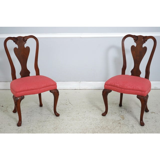 Set of 6 John Widdicomb Walnut Dining Room Chairs For Sale - Image 13 of 18