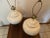 Vintage White Ceramic Leaf Pattern Table Lamps - a Pair For Sale In West Palm - Image 6 of 10