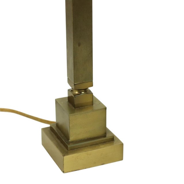 Mid-Century Brass Table Lamps in the style of Boulanger, 1950s, Set of 2 For Sale - Image 13 of 18