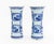 Mid 20th Century Chinese Blue and White Porcelain Vases, Pair For Sale - Image 5 of 9