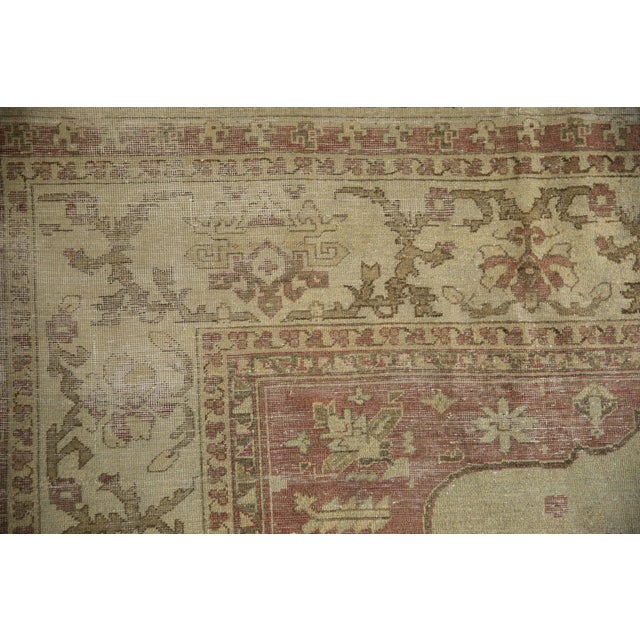 Raspberry Red Vintage Distressed Amritsar Carpet - 9' x 11'9" For Sale - Image 8 of 14