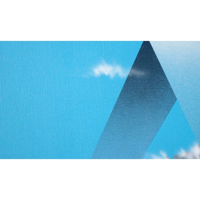 Floating in a Surrealist Space - Abstract Composition in Acrylic on Canvas Surrealist composition by California and...