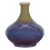 Contemporary Purple & Green Ceramic Vase For Sale