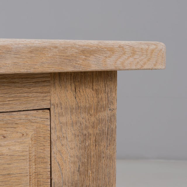 1970s French Oak Buffet With Paneled Door For Sale - Image 11 of 18