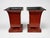 Metal Pair of Large Italian Chinoiserie Decorated Red Tole Neoclassical Planters For Sale - Image 7 of 10