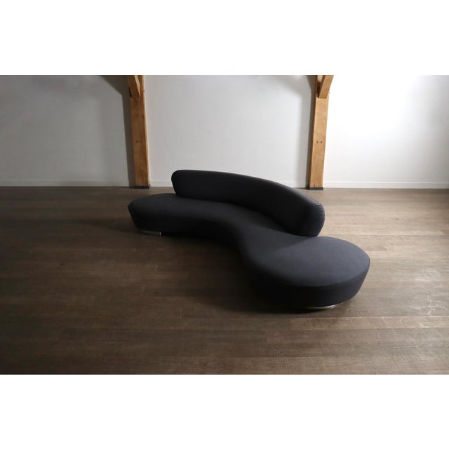 Incredible sculptural lounge sofa, designed by renowned designer Vladimir Kagan and produced by Directional in the United...