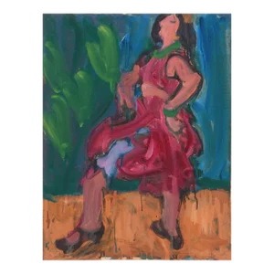 'Flamenco Dancer', by Victor Di Gesu, Paris, Louvre, Académie Chaumière, San Francisco Art Association, Los Angeles County Museum of Art