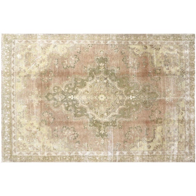 Textile 1960s Turkish Oushak Rug For Sale - Image 7 of 7